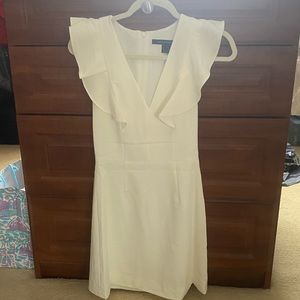 French Connection Size 0 White Mini Dress